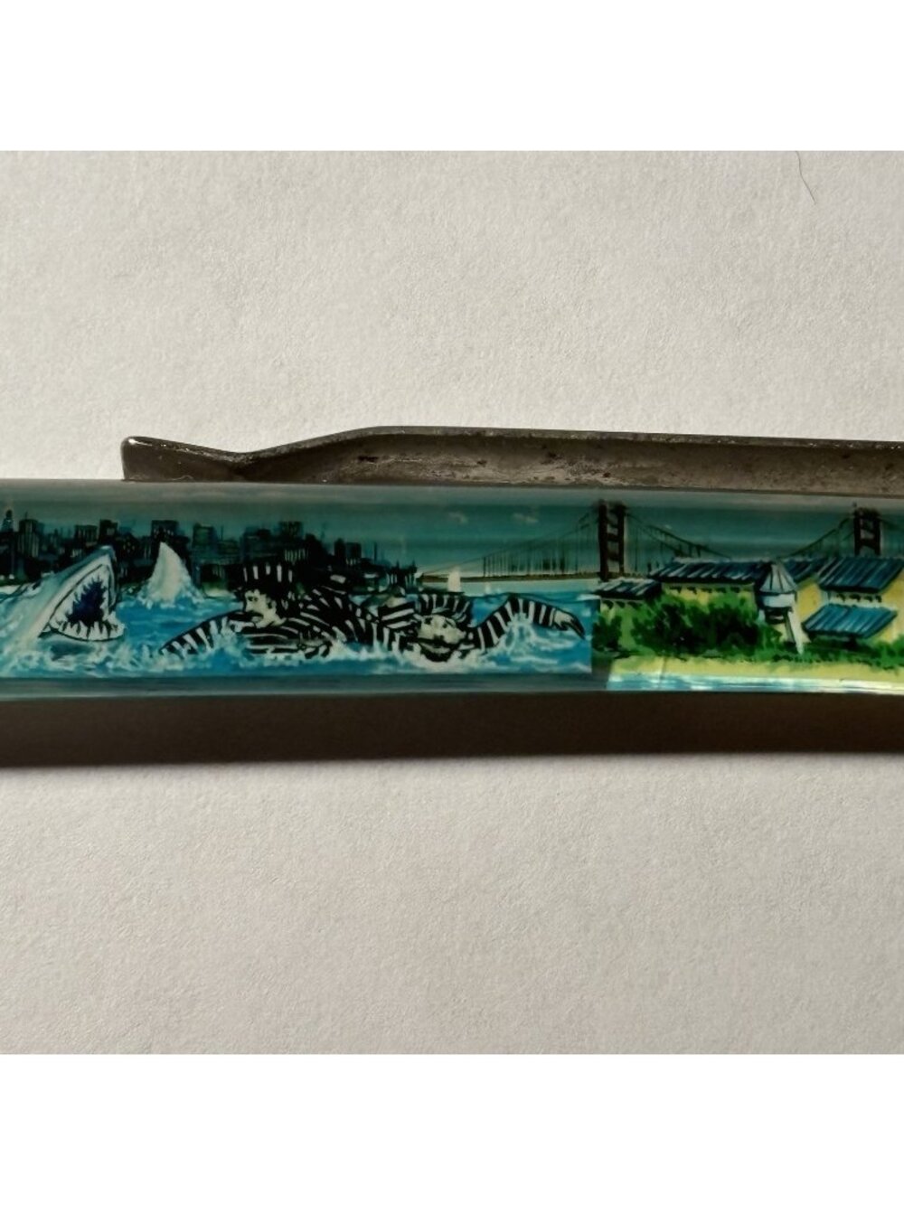 Alcatraz Federal Penitentiary Swim Team Floaty Pen Sharks Eat Escaped Prisoners